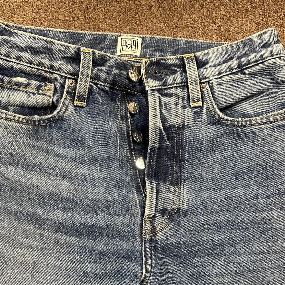 TOTEME women High-Waisted Blue Denim Jeans